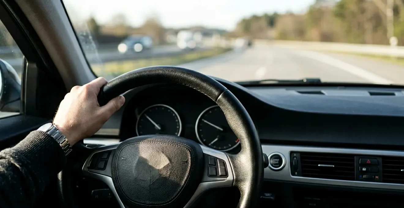 Concept de protection du conducteur automobile illustrant la sécurité et la vigilance au volant
